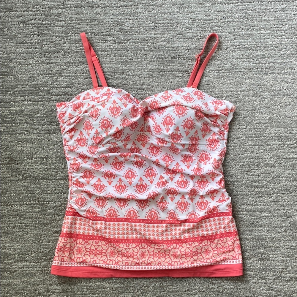 Cabana Life White Camisole Bustier Swim Top